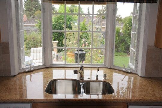 Bold Colours For Kitchen Window Over Sink