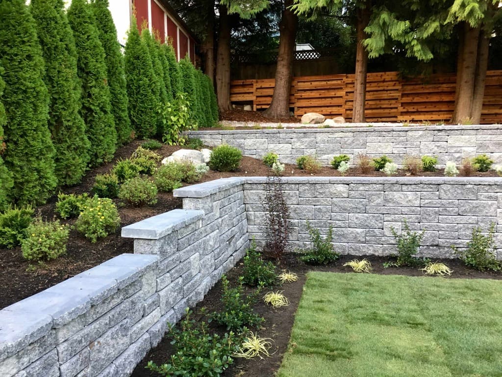 Stepped Garden Retaining Wall idea