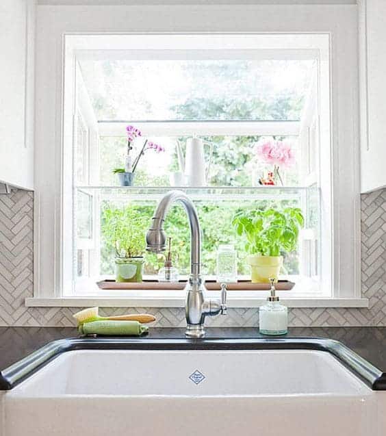 Decorating Above a Kitchen Window Over Sink