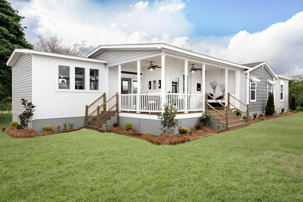 White Manufactured Home