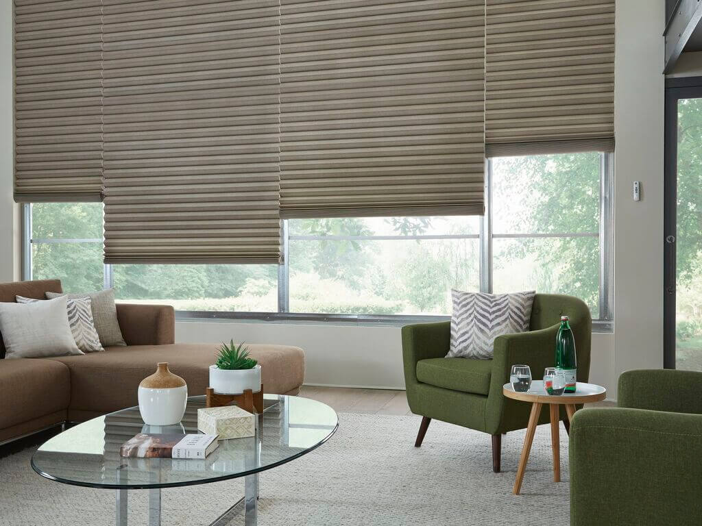  Choose Textured Fabrics for an Interesting Effect with Window Blinds