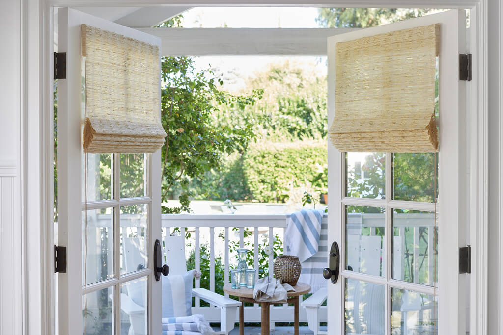 Layer Your Window Treatments with Curtains or Valances and Window Blinds