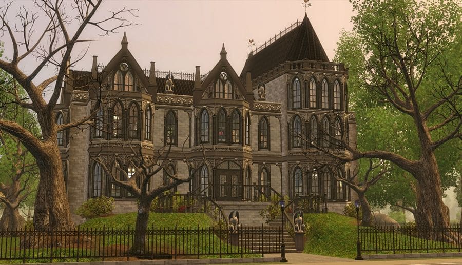 Gothic Castle-styled Bloxburg Mansion