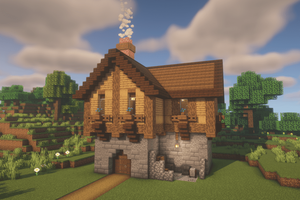 minecraft medieval house