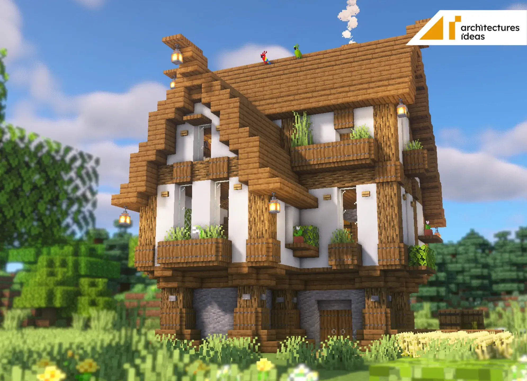 Minecraft Medieval House: Blueprints For Different Houses 