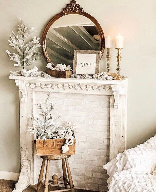 Create a Faux Outdoor Mantel for Outdoor Wall Decor Idea