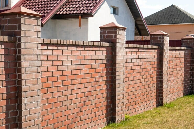 Brick Wall Fence