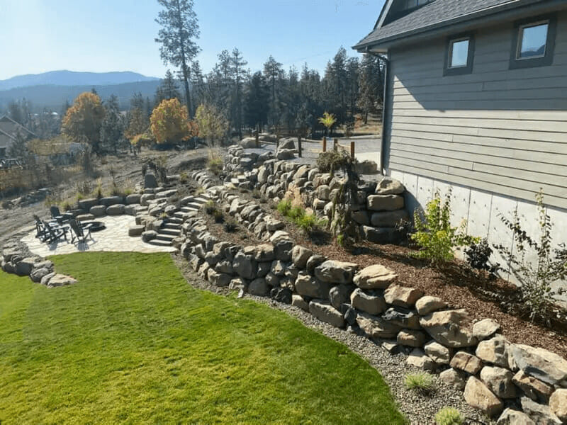 Uncut Boulders Fence