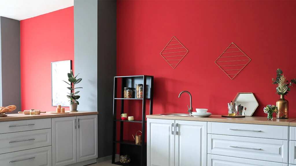 red Kitchen Wall Colors