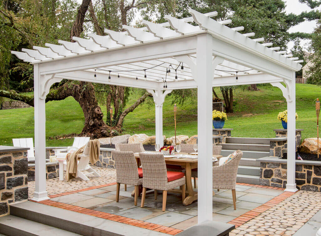 louvered and traditional pergolas