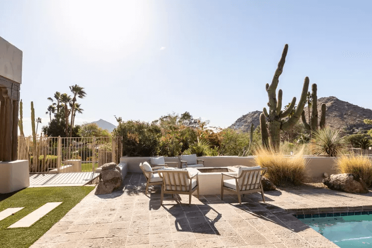 desert Oasis with a paver patio