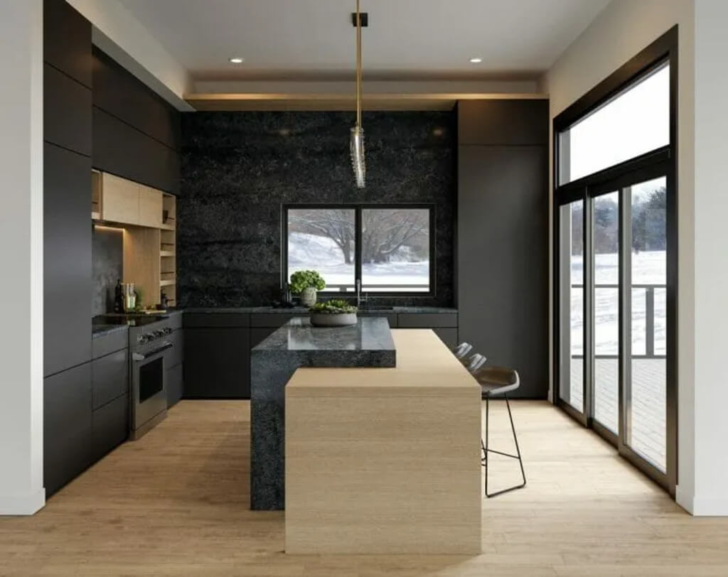 Matte Black Kitchen