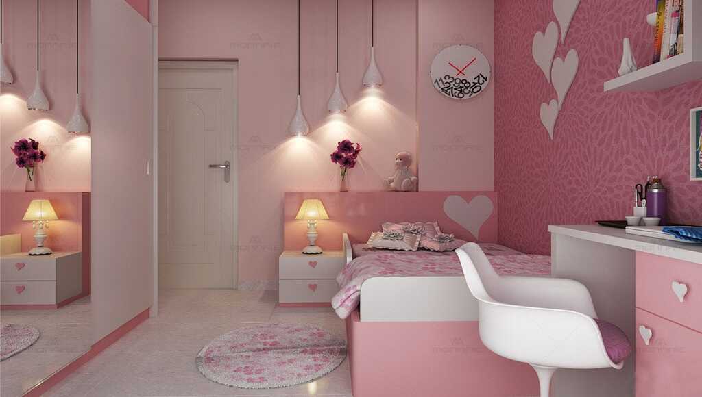 Pink color bedroom