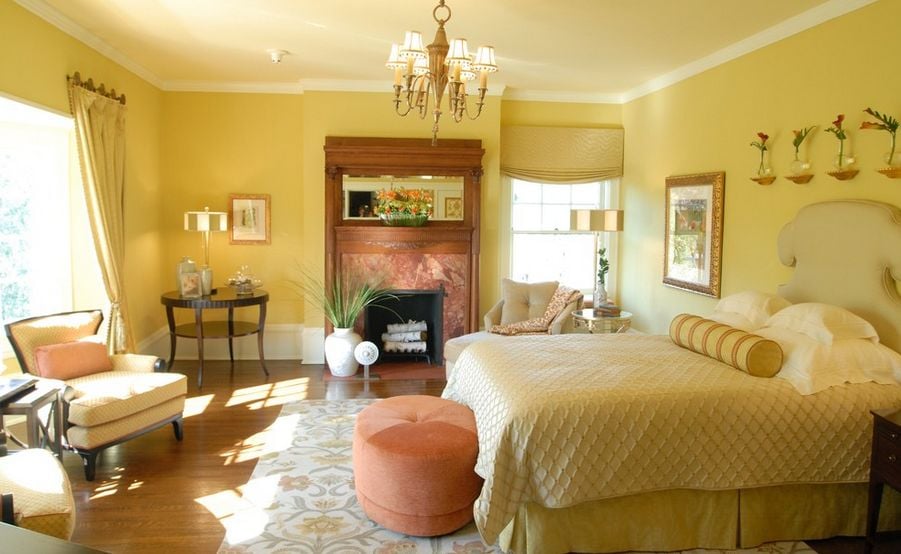 Yellow bedroom color