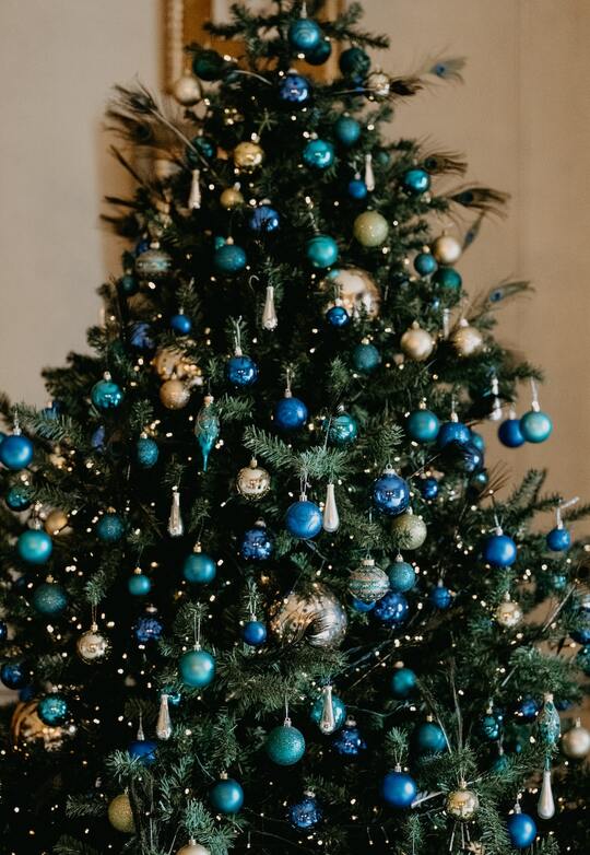 Blue & Green Christmas Tree
