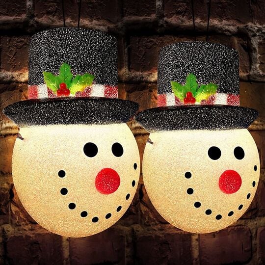Christmas Snowman Porch Light Covers