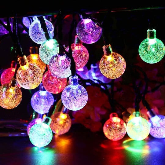 Holiday Colored Crystal Lights