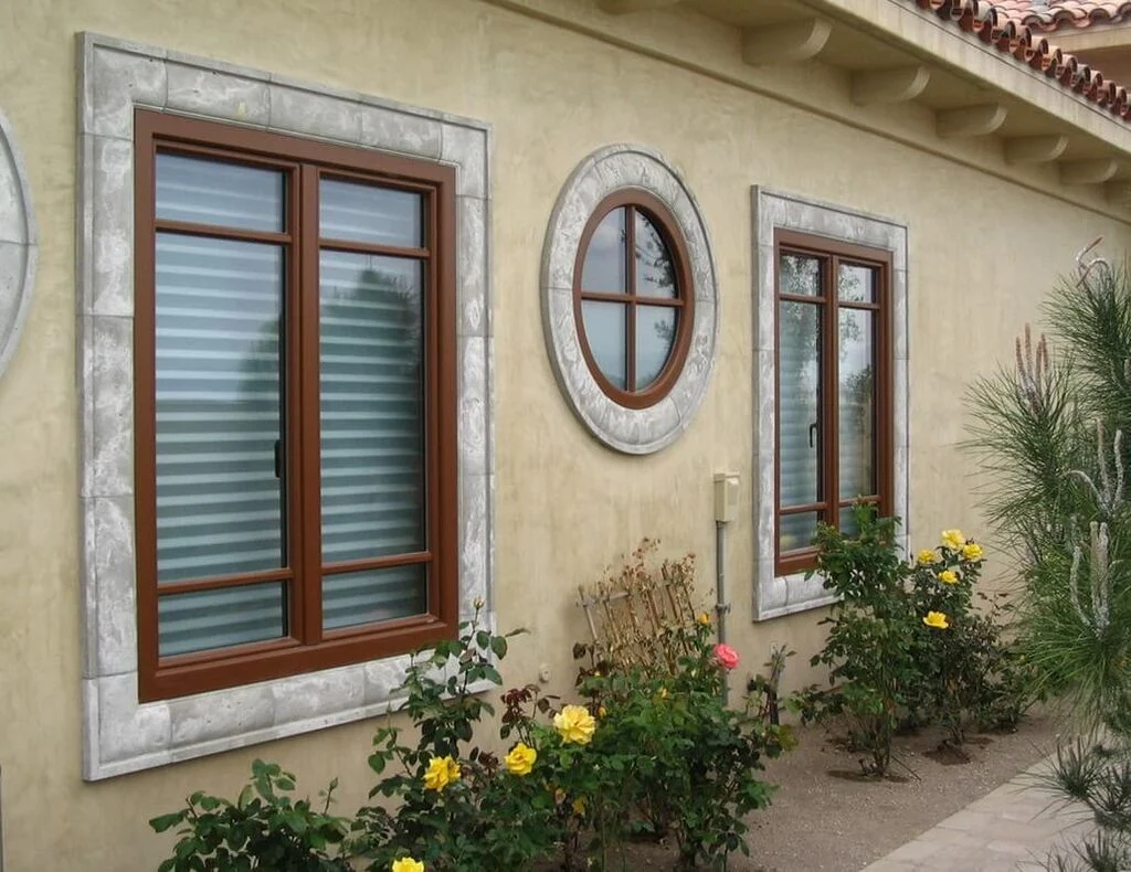 brown window house design