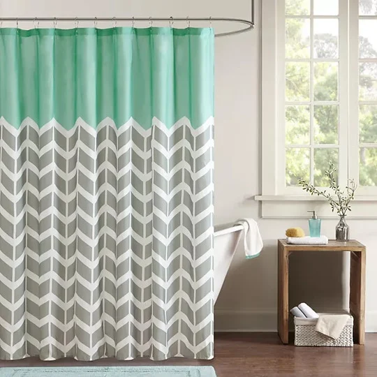 Chevron Pattern shower curtain