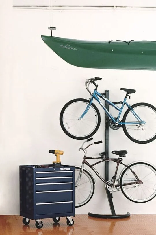 Hang Bikes and Boats in garage storage