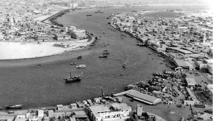 Dubai Creek In 1950 Vs Now
