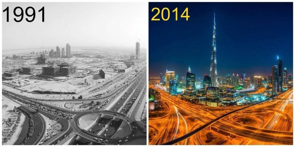 Dubai now and then