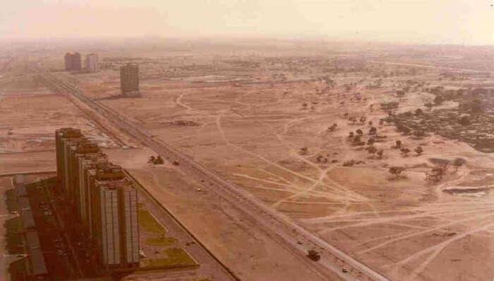 Sheikh Zayed Road In 1990 Vs Now
