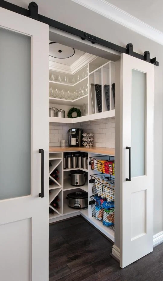 Small Walk-In Kitchen Pantry