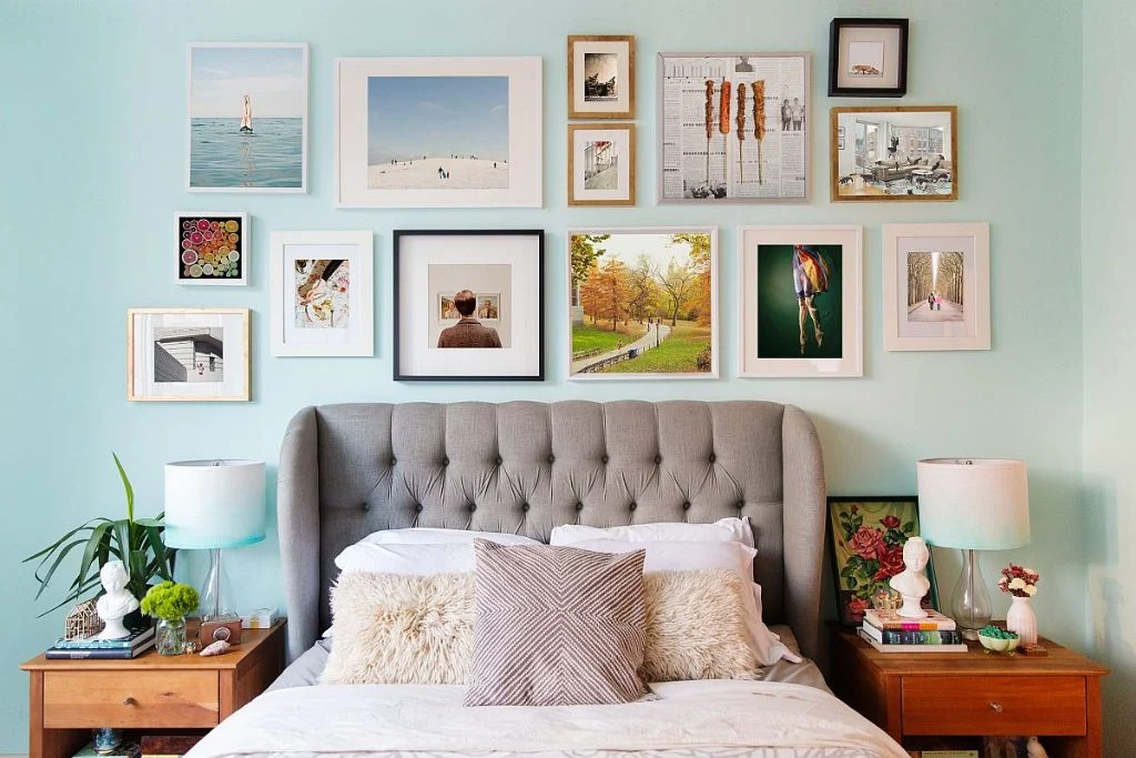 master bedroom gallery wall ideas