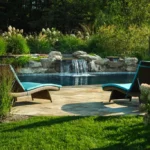 Natural Stone Pool Landscaping