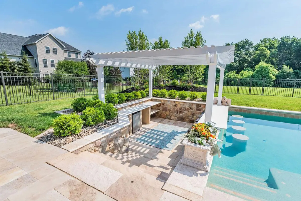 Pergola with Climbing Vines