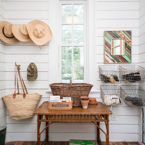 Farmhouse baskets and crates