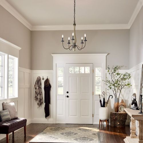 Warm Lighting Entryway