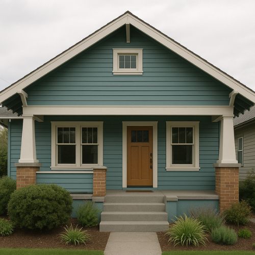 Dusty Teal Vinyl siding color