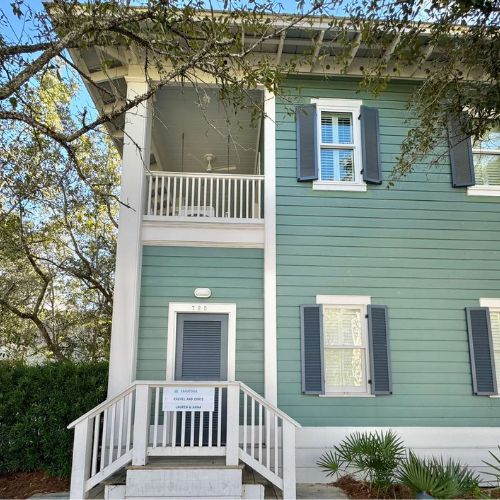 Frosted Mint Vinyl siding 
