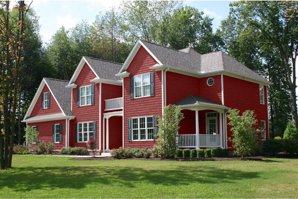 Rustic Red Vinyl siding