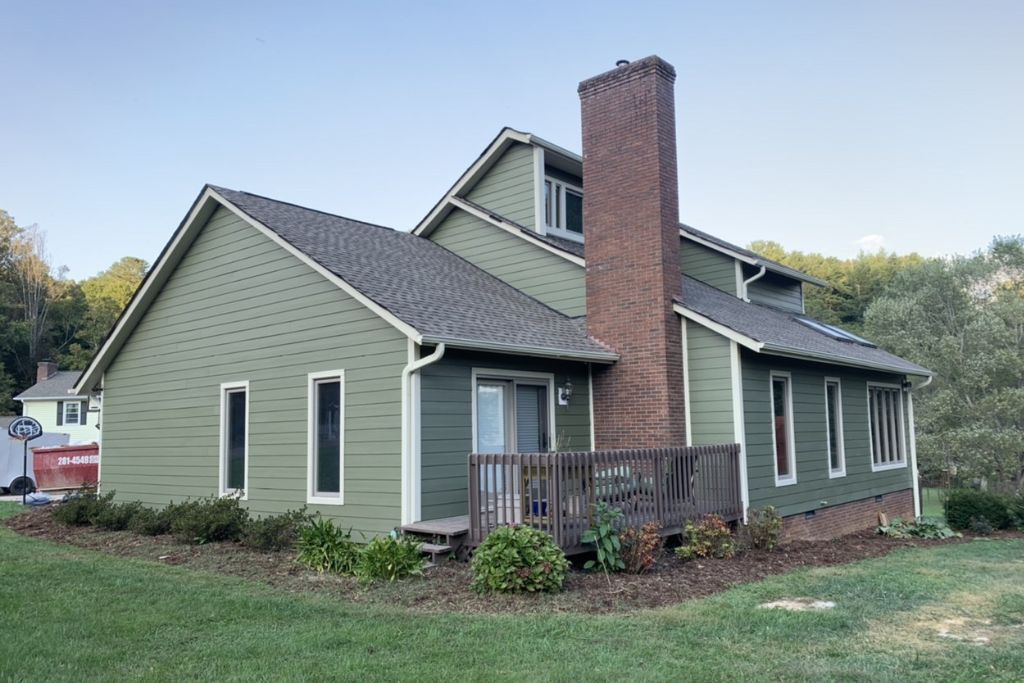 Sage color siding