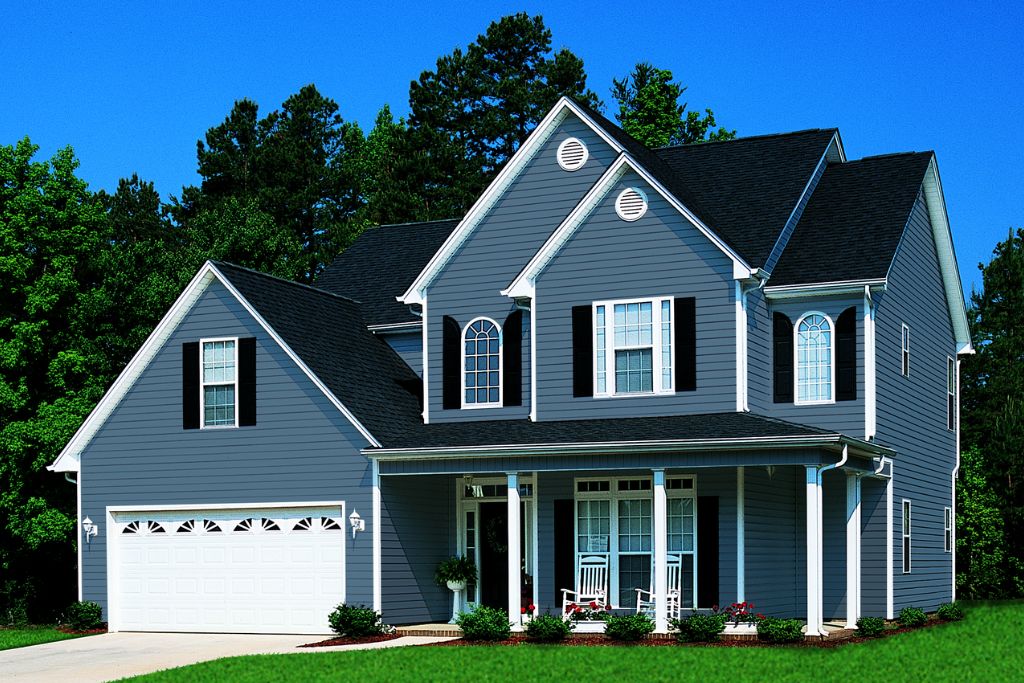 Steel blue siding color